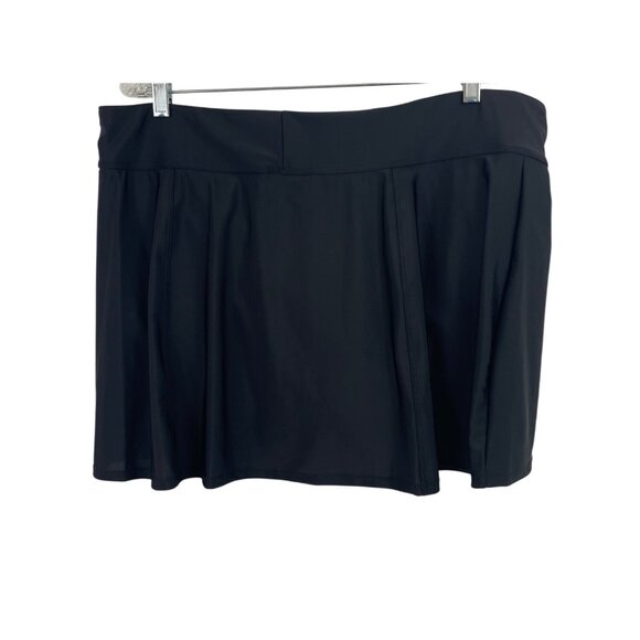 ZeroXposur Womens Size 2X Black UPF 30+ Quick Dry Sport Swim Swing Skirtini - Picture 2 of 10